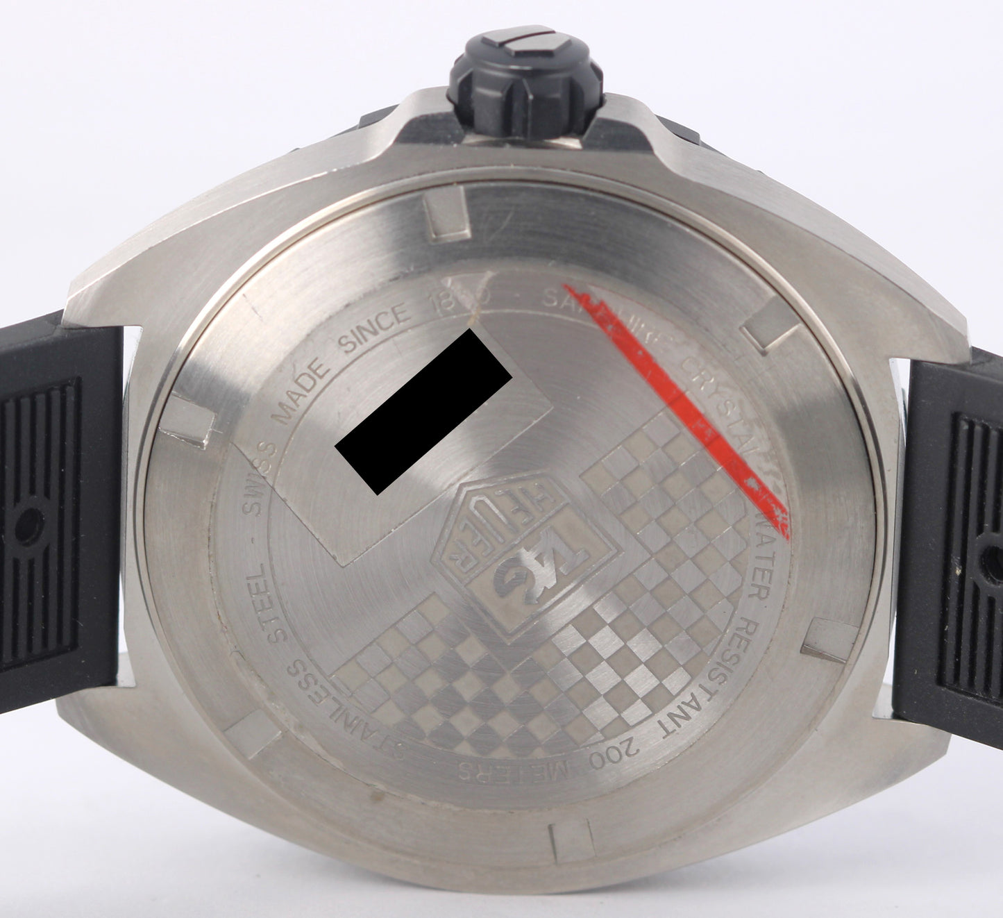 Tag Heuer Formula 1 Date Stainless Steel Black 41mm WAZ1111 Quartz Rubber Watch