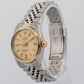 Rolex DateJust CHAMPAGNE Stainless Steel Gold Fluted 31mm 6827 Watch