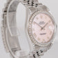 MINT Rolex DateJust 36mm Pink MOP Steel Diamond Automatic Jubilee Watch 16234