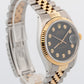 Rolex DateJust BLACK DIAMOND Two-Tone Yellow Gold Jubilee 36mm 16013 Watch BOX