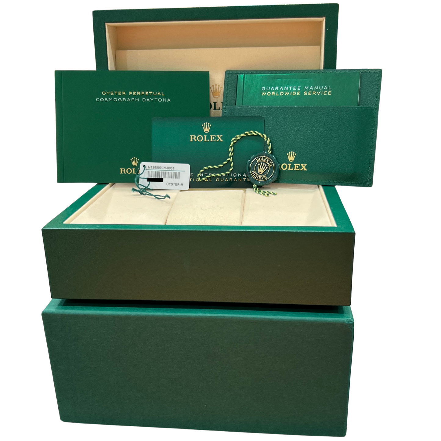 2025 PAPERS Rolex Daytona Cosmograph WHITE PANDA Steel 40mm 126500 LN Watch BOX