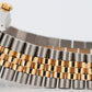 Rolex DateJust BLACK DIAMOND Two-Tone Yellow Gold Jubilee 36mm 16013 Watch BOX