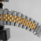 Rolex DateJust BLACK DIAMOND Two-Tone Yellow Gold Jubilee 36mm 16013 Watch BOX
