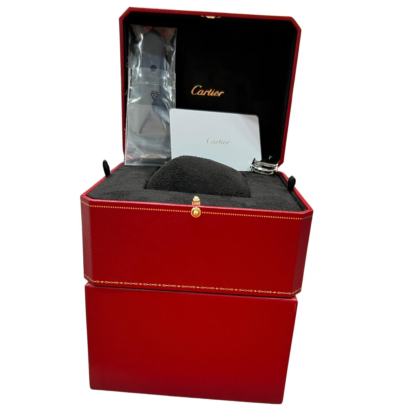 NEW PAPERS Cartier Roadster BLUE Steel 38.8mm 4568 / WSRD0014 Watch BOX