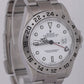 MINT Rolex Explorer II White 40mm Stainless Steel NO-HOLES Oyster Watch 16570