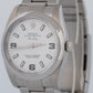 MINT Rolex Air-King White 3-6-9 Stainless Steel 34mm Automatic Watch 114200