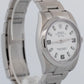 MINT Rolex Air-King White 3-6-9 Stainless Steel 34mm Automatic Watch 114200