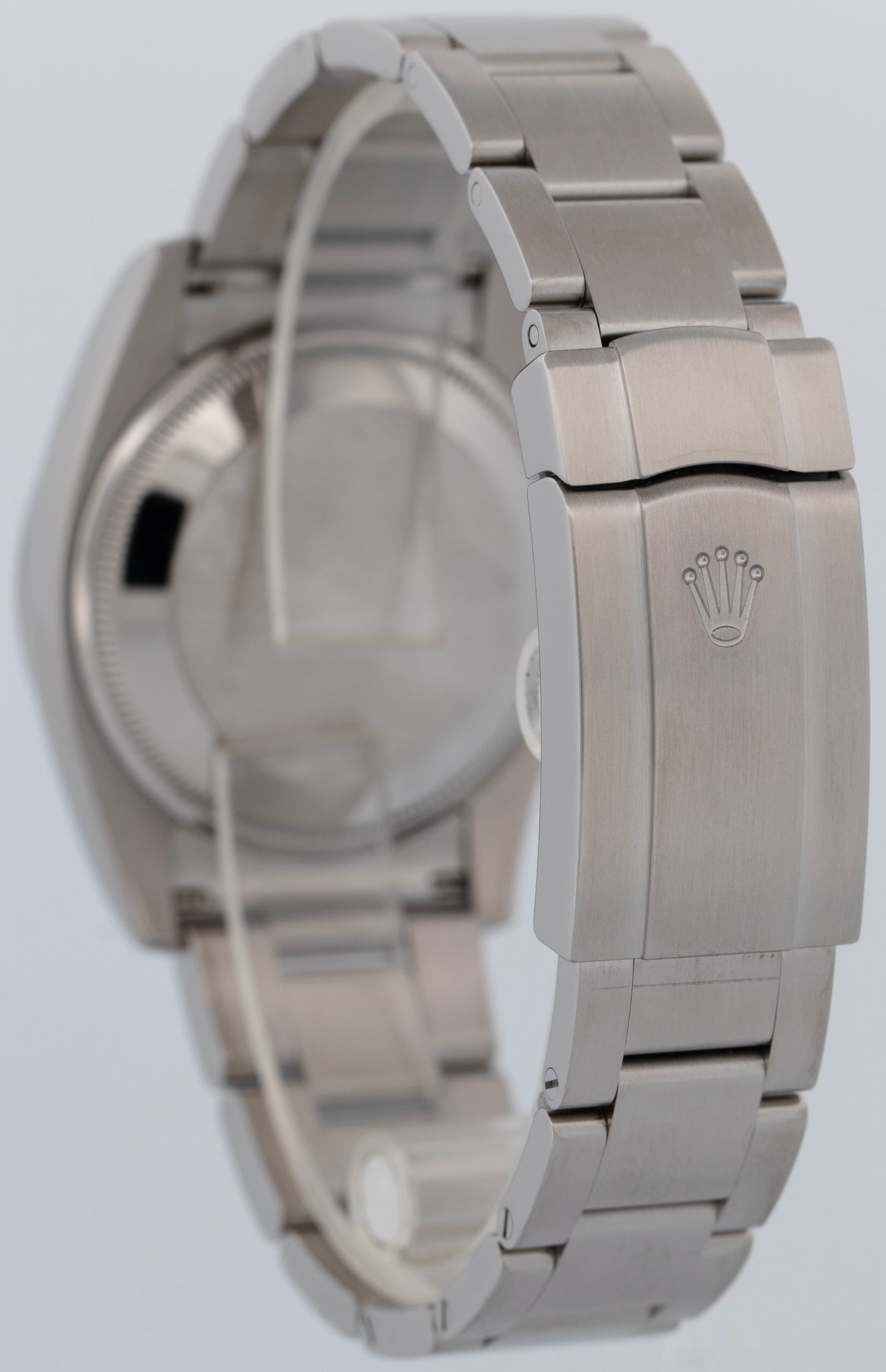 MINT Rolex Air-King White 3-6-9 Stainless Steel 34mm Automatic Watch 114200