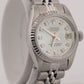 1988 Ladies Rolex DateJust 26mm BLUE DIAMOND 18K Gold Steel JUBILEE Watch 69174