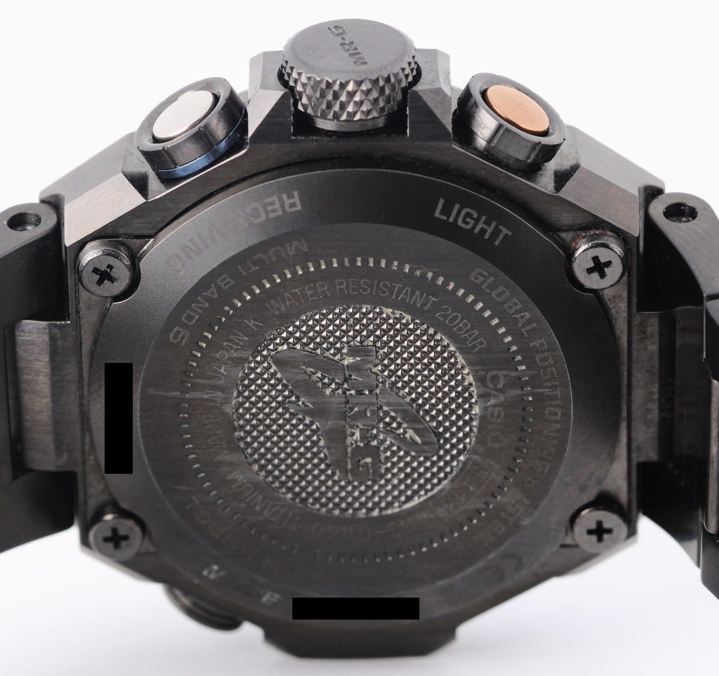 G-Shock CASIO Mr-G GPS Titanium DLC Black 50mm MRG-G1000 Solar Quartz Watch