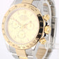 Rolex Daytona Cosmograph Two-Tone 18k Gold Steel Champagne 40mm 116523 Watch