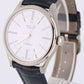 STICKERED Rolex Cellini 18K White Gold White 39mm Black Leather 50509 Watch