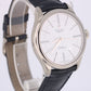 STICKERED Rolex Cellini 18K White Gold White 39mm Black Leather 50509 Watch