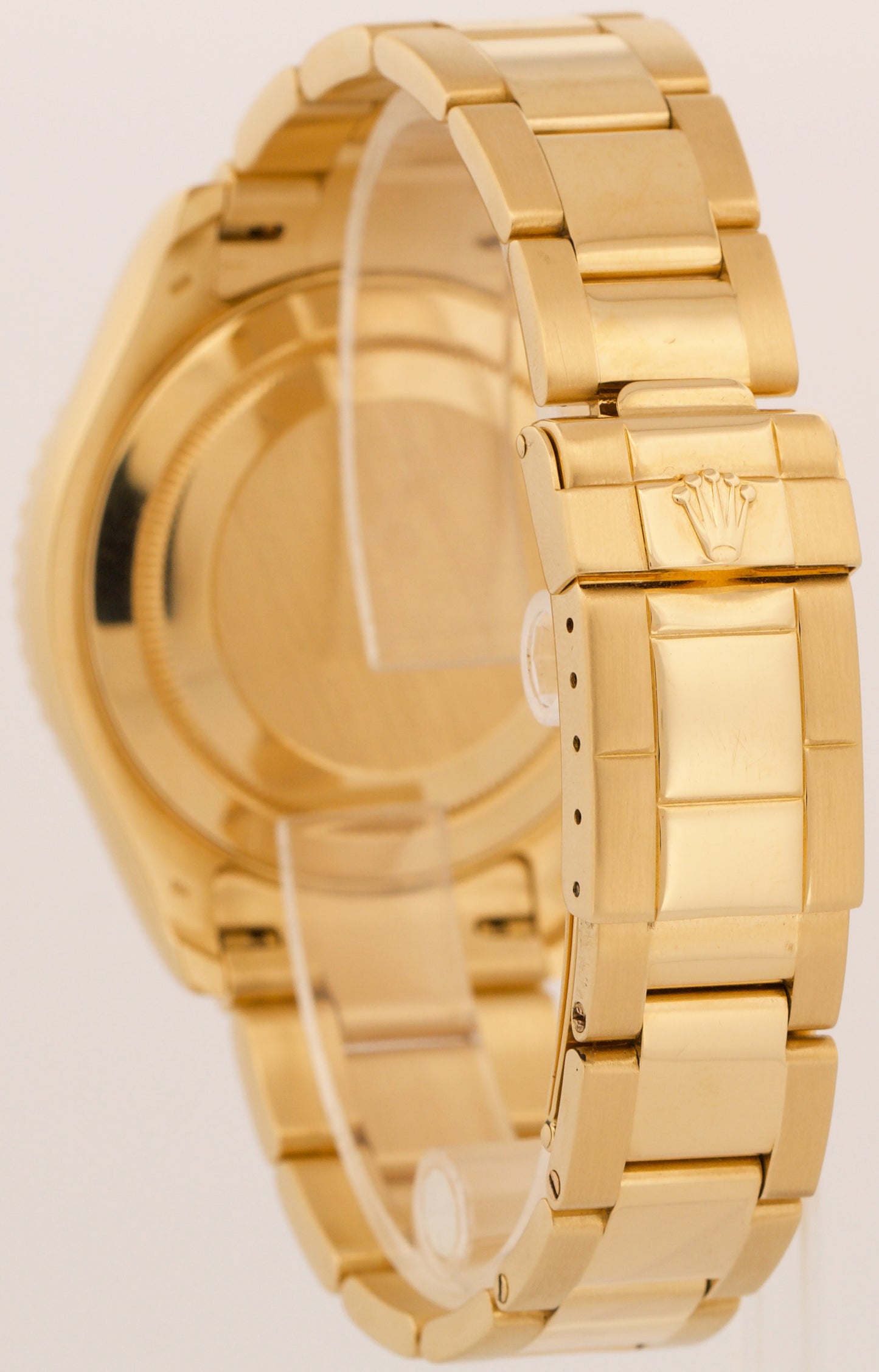 Rolex Yacht-Master 40mm WHITE 18K Yellow Gold NO-HOLES Automatic Oyster 16628