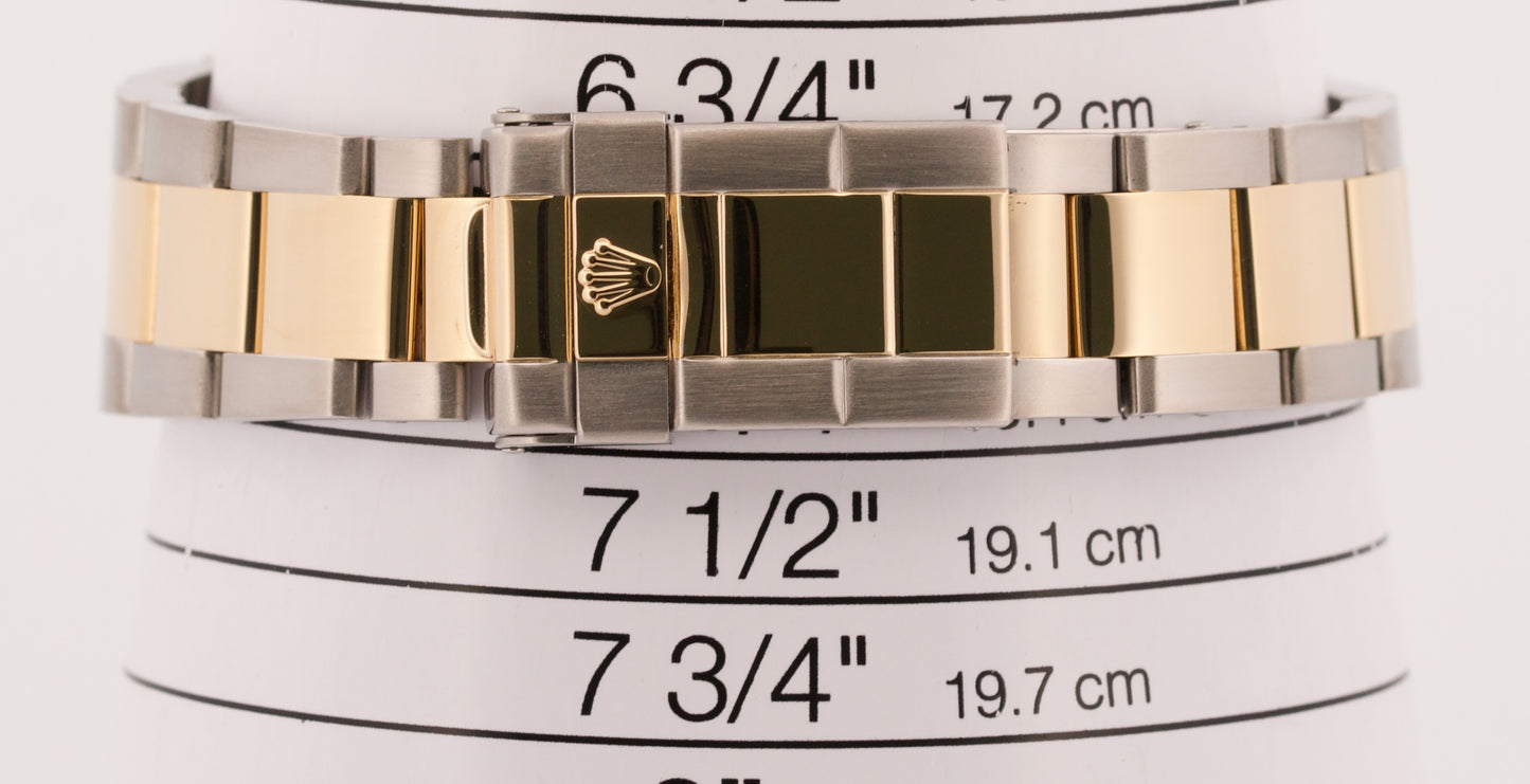 Rolex Yacht-Master 40mm BLUE 18K Two-Tone 18K Yellow Gold Steel 16623 YM1 Watch