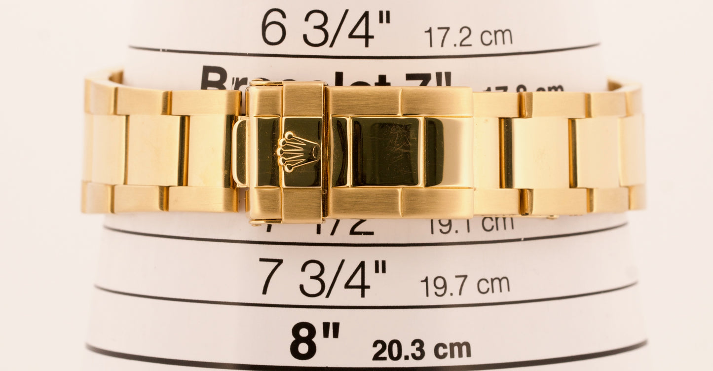 Rolex Yacht-Master 40mm WHITE 18K Yellow Gold NO-HOLES Automatic Oyster 16628