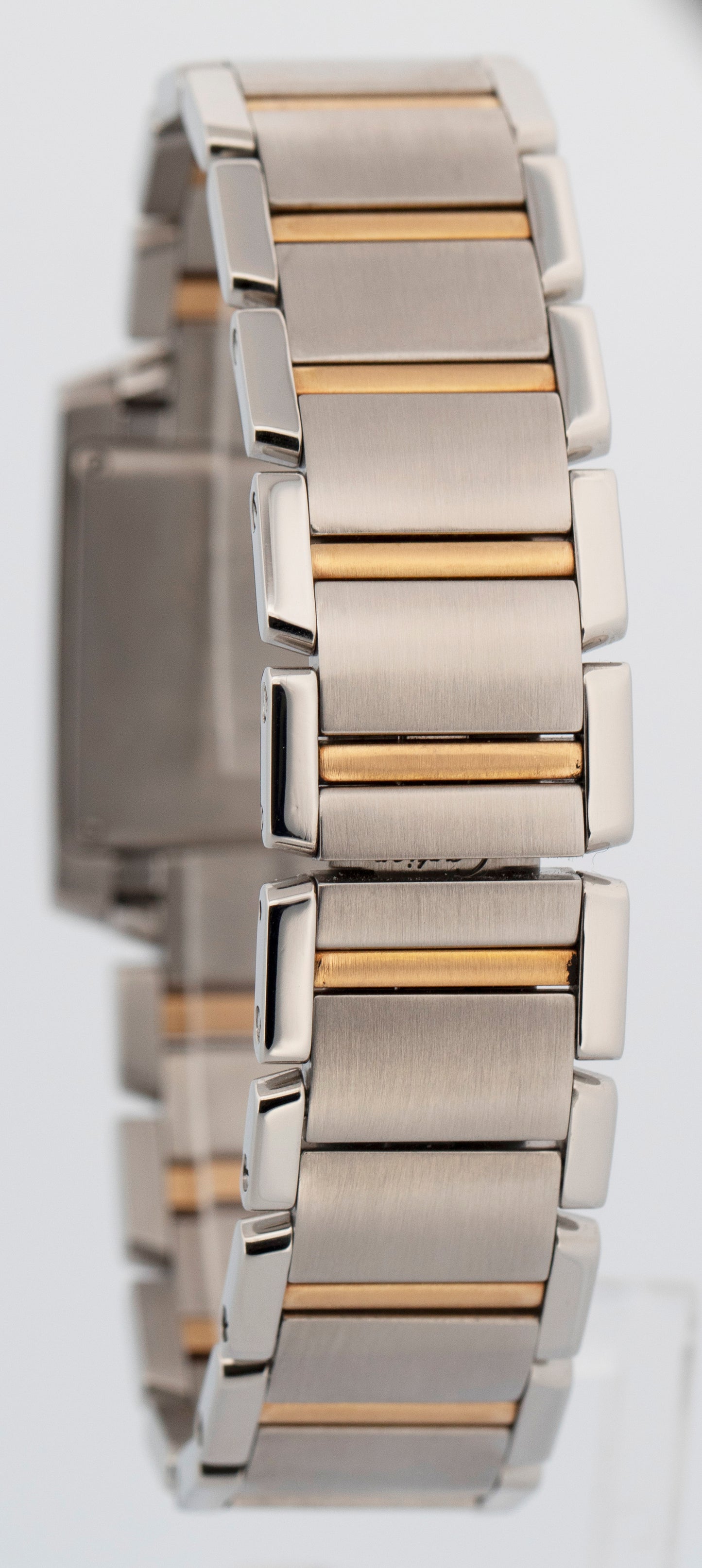 MINT Ladies Cartier Tank Francaise Midsize 2465 Two-Tone Gold Roman Quartz Watch