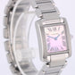 Ladies Cartier Tank Française Steel PINK Mother of Pearl Roman 20mm 2384 Watch