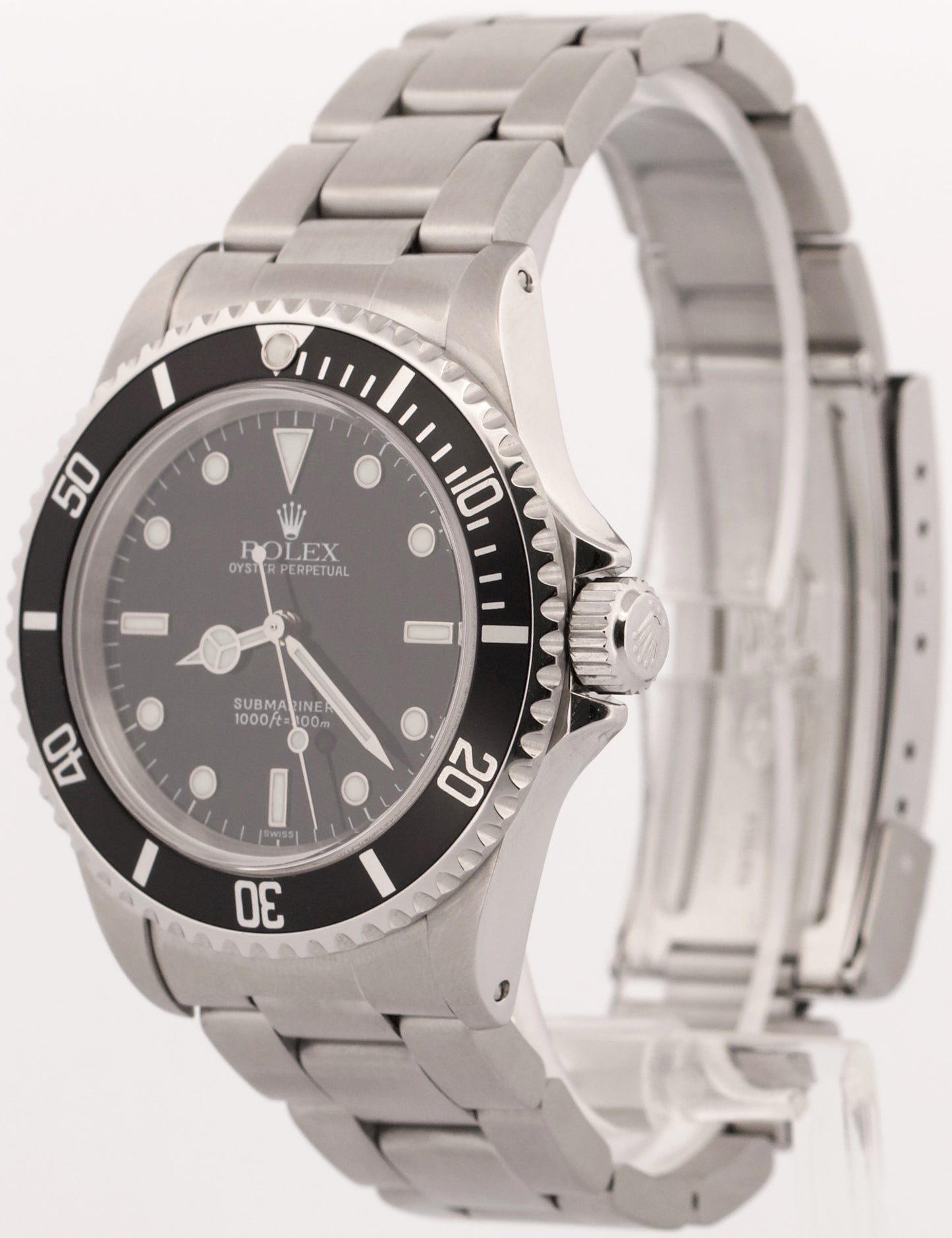 1999 Rolex Submariner No-Date BLACK Stainless Steel SWISS ONLY 40mm Watch 14060