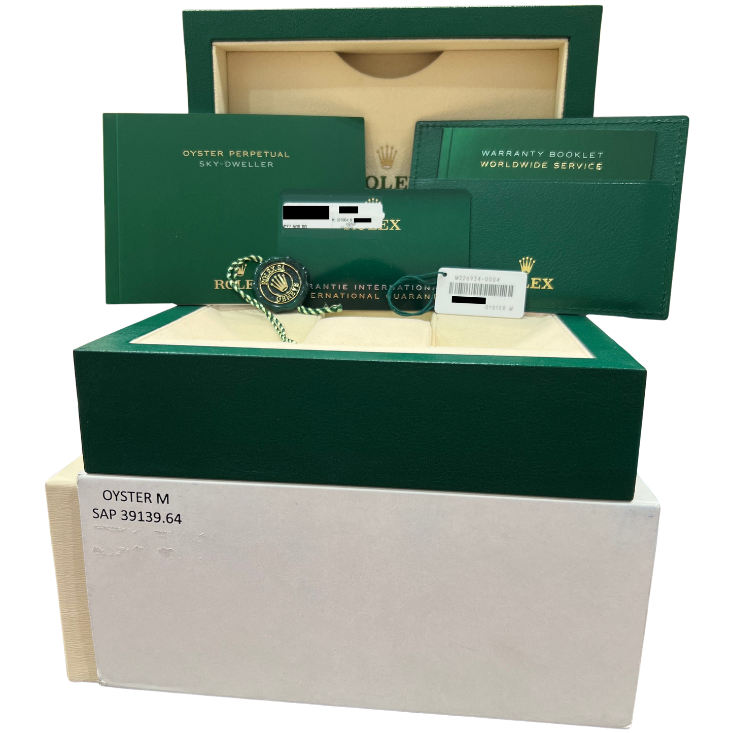 2021 PAPERS Rolex Sky-Dweller BLUE Stainless Steel JUBILEE 42mm 326934 Watch BOX