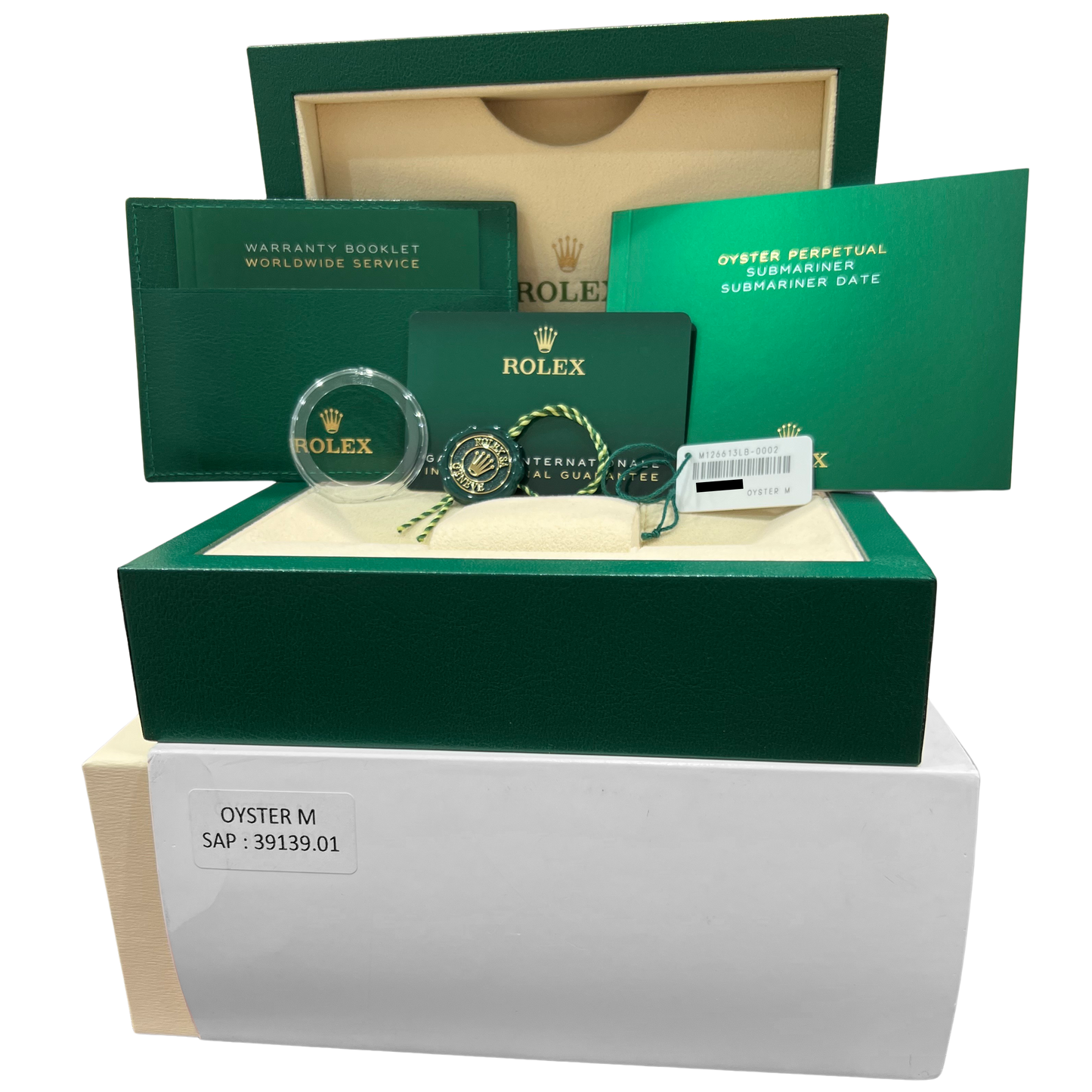 2022 PAPERS Rolex Submariner Date BLUE Two-Tone Gold 41mm 126613 LB Watch BOX