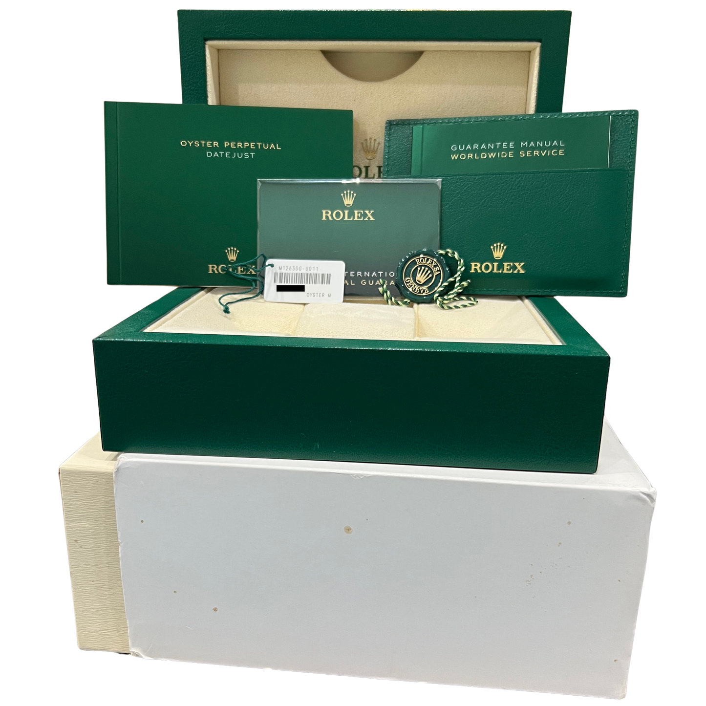 2021 PAPERS Rolex DateJust 41 BLACK Stainless Steel 41mm 126300 Watch BOX