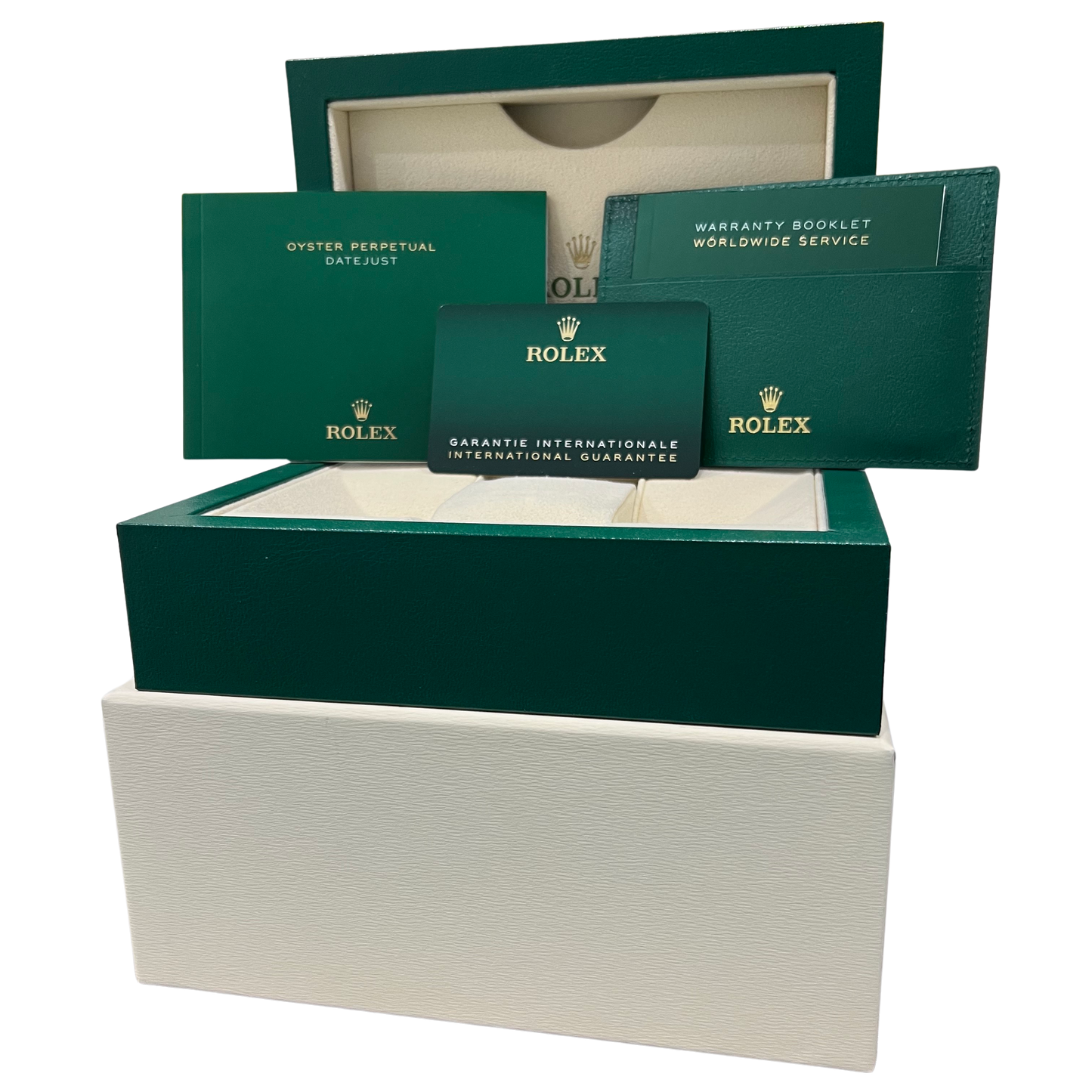 2023 PAPERS Rolex DateJust 41 Stainless Steel RHODIUM 41mm 126300 Watch BOX