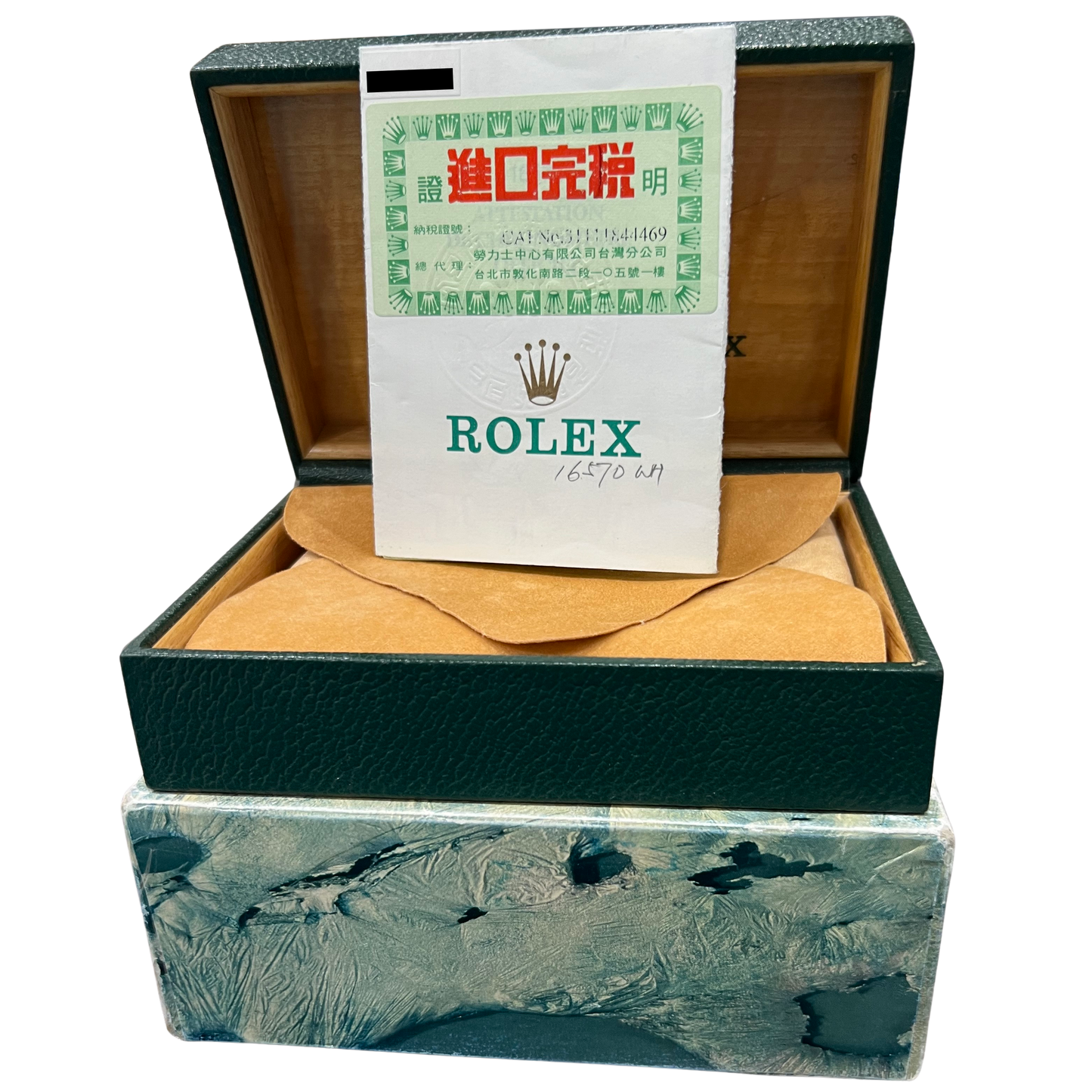 UNPOLISHED PAPERS Rolex Explorer II WHITE Stainless Steel 40mm 16570 Watch BOX