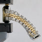 Ladies Rolex DateJust 26mm BLUE DIAMOND Bezel 18K Gold Steel JUBILEE 69173