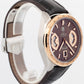 Tag Heuer Grand Carrera Brown 43mm Chrono Rose Gold Steel Watch CAV515C.FC6225