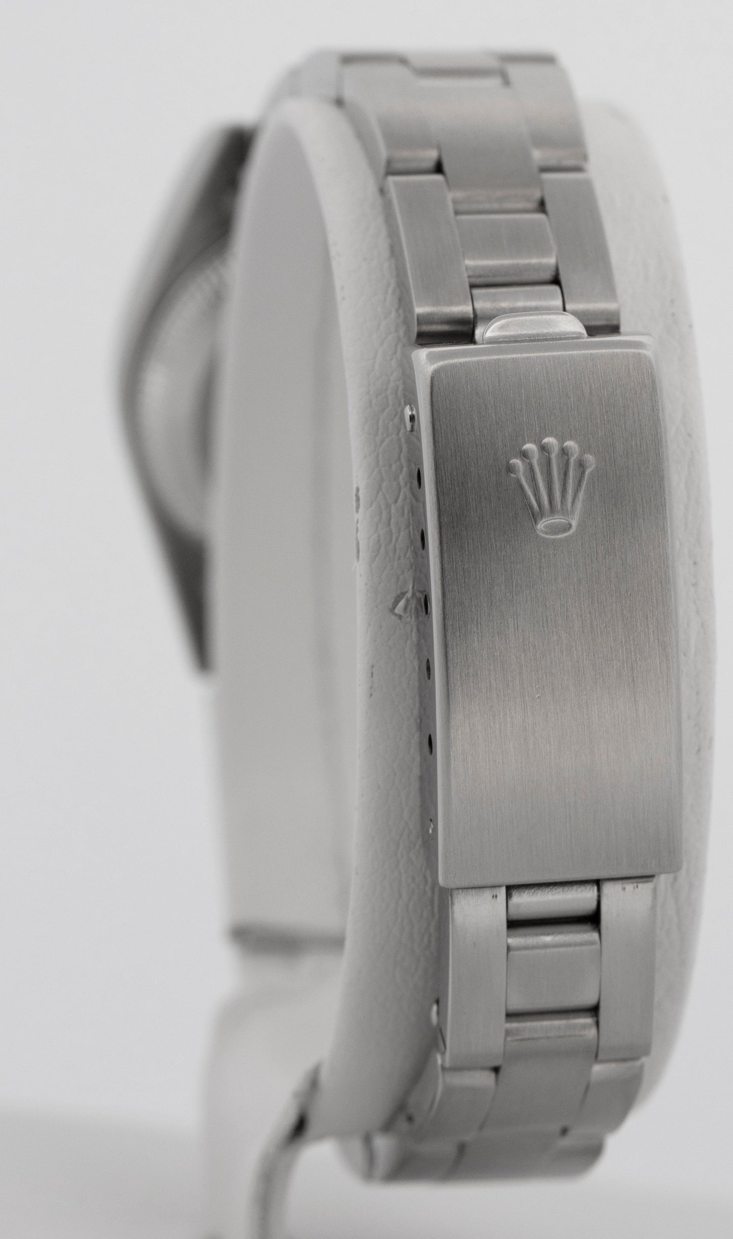 Rolex Oyster Perpetual 24mm Black Stainless Steel Oyster NO-HOLES Watch 76080