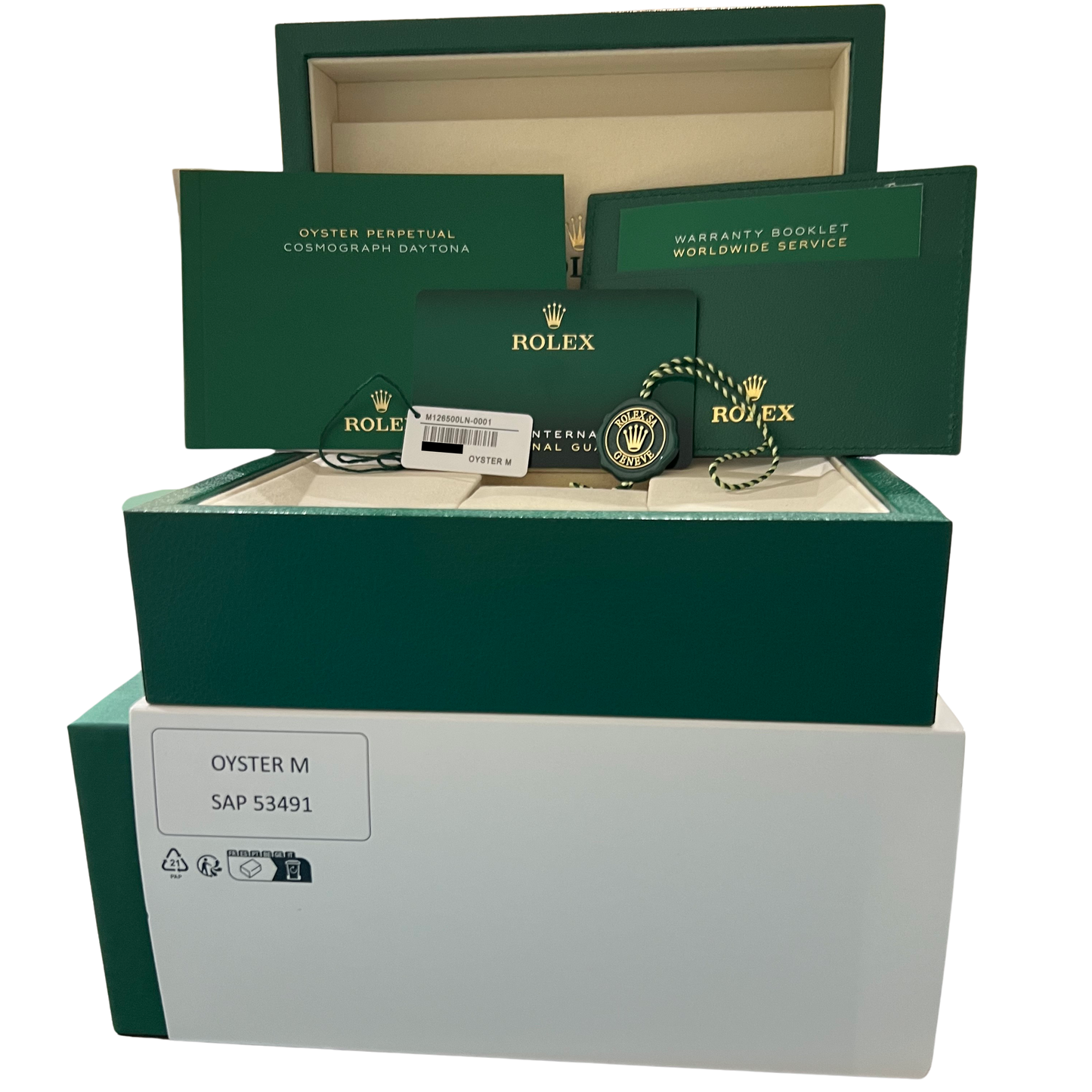 NEW 2026 PAPERS Rolex Daytona Cosmograph WHITE Steel 40mm 126500 LN Watch BOX