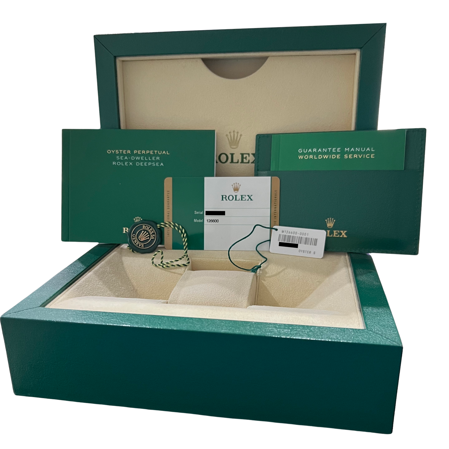 NOS 2018 PAPERS Rolex Sea-Dweller Red Stainless Steel 43mm 126600 Watch BOX