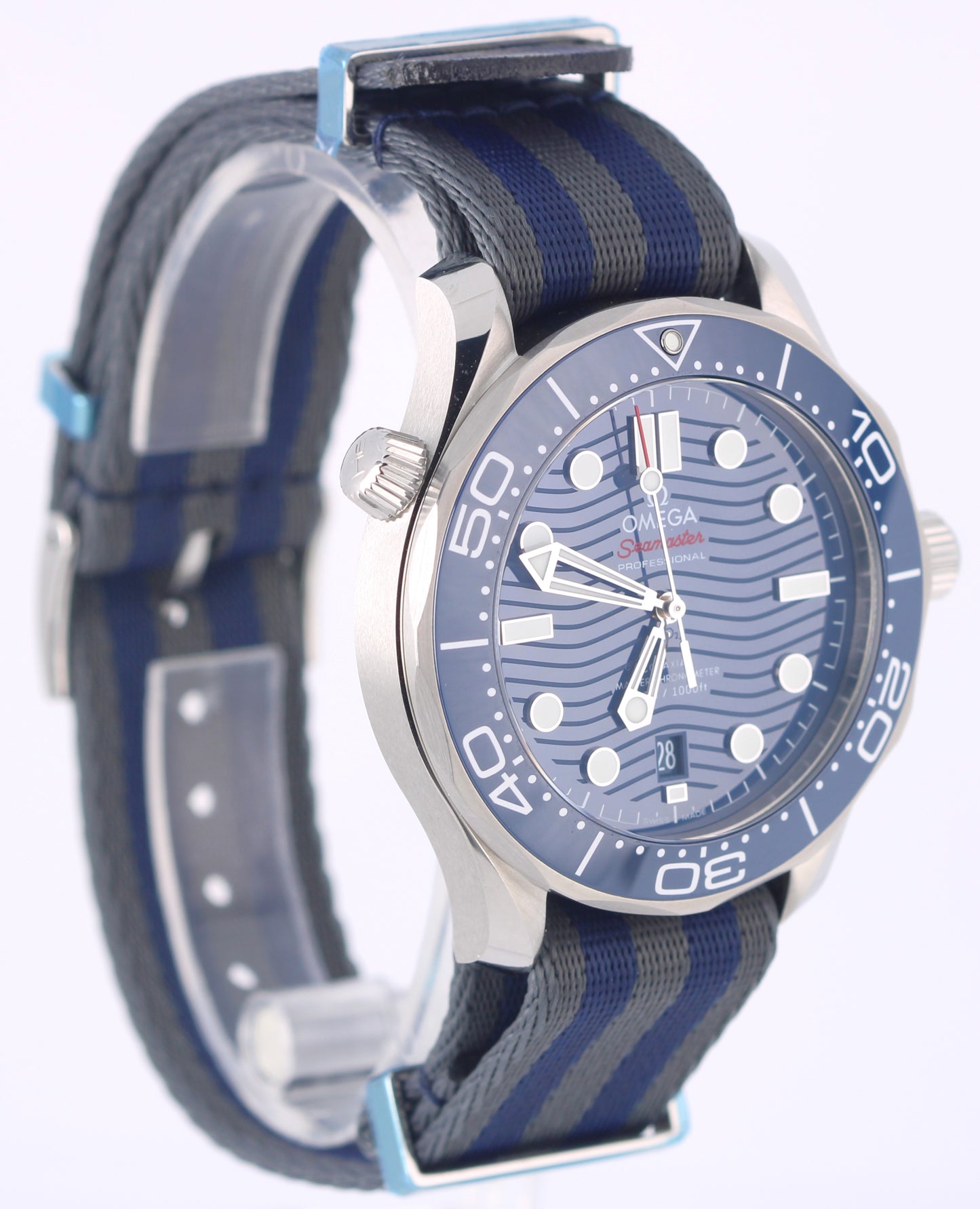 2023 PAPERS Omega Seamaster Steel BLUE WAVE 42mm 210.30.42.20.03.001 Watch BOX
