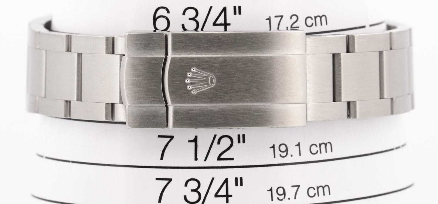 2017 PAPERS Rolex Oyster Perpetual 36mm BLUE 3-6-9 Stainless Steel 116000 BOX