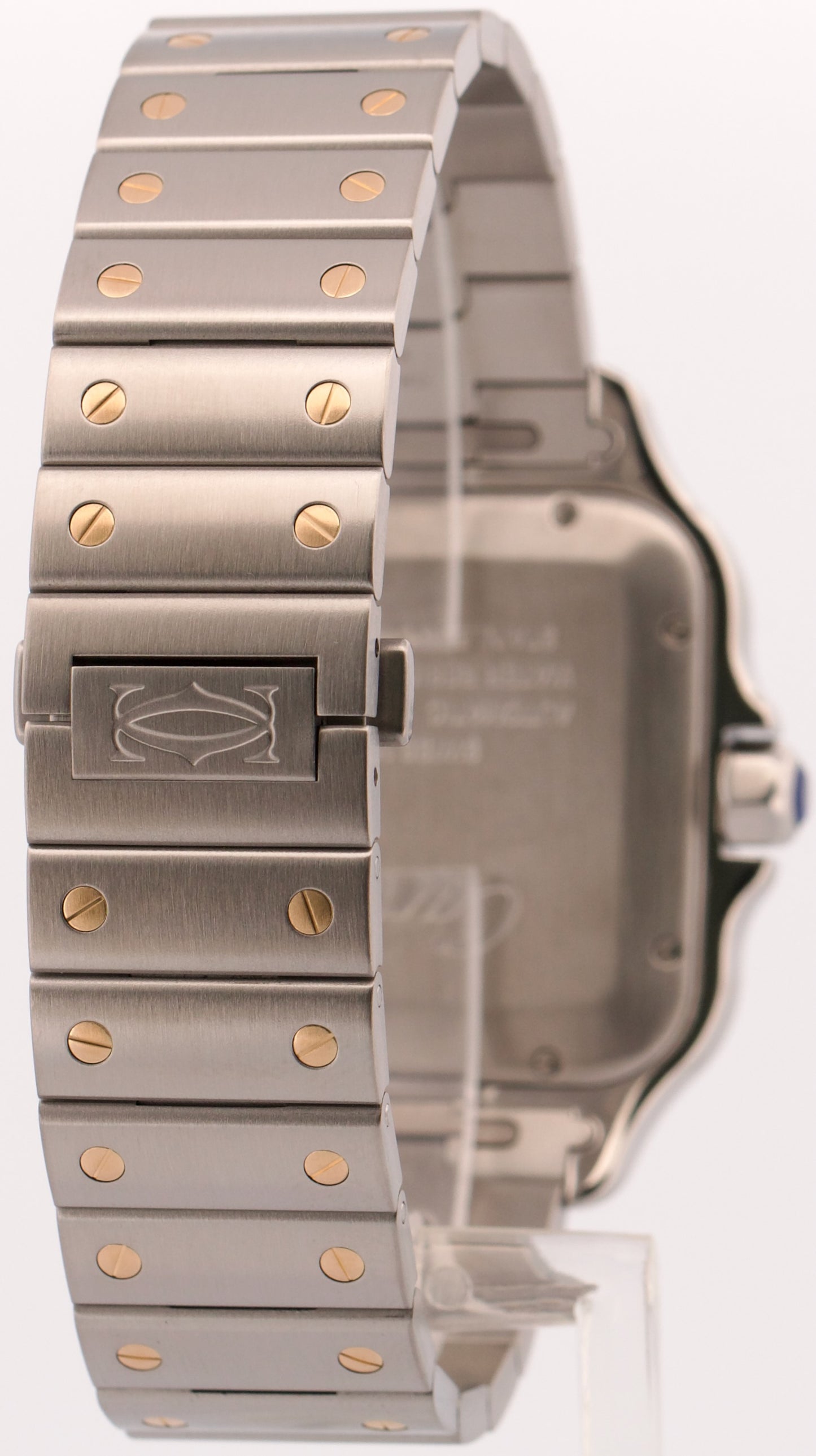 Cartier Santos SILVER WHITE Two-Tone 18K Gold Steel 39.8mm 4072 / W2SA0009 Watch
