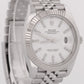MINT 2022 PAPERS Rolex DateJust 41 WHITE 18K Fluted JUBILEE 41mm 126334 BOX