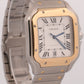 2024 PAPERS Cartier Santos SILVER WHITE 18K Gold Steel 39.8mm 4072 W2SA0009