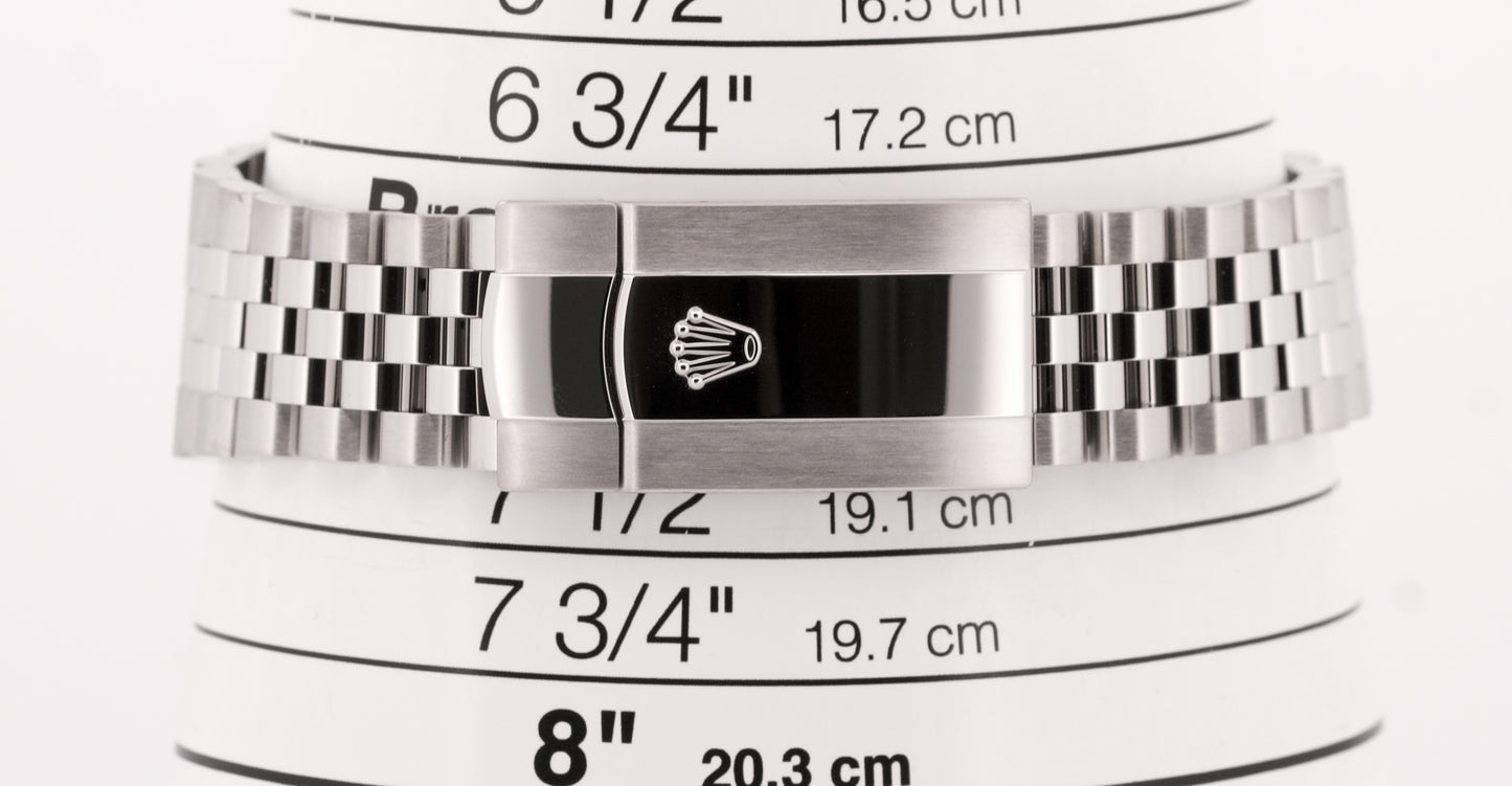 MINT 2022 PAPERS Rolex DateJust 41 WHITE 18K Fluted JUBILEE 41mm 126334 BOX