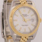 MINT 2023 Rolex DateJust WHITE 41mm 18K Fluted Steel JUBILEE 41mm 126333 BOX