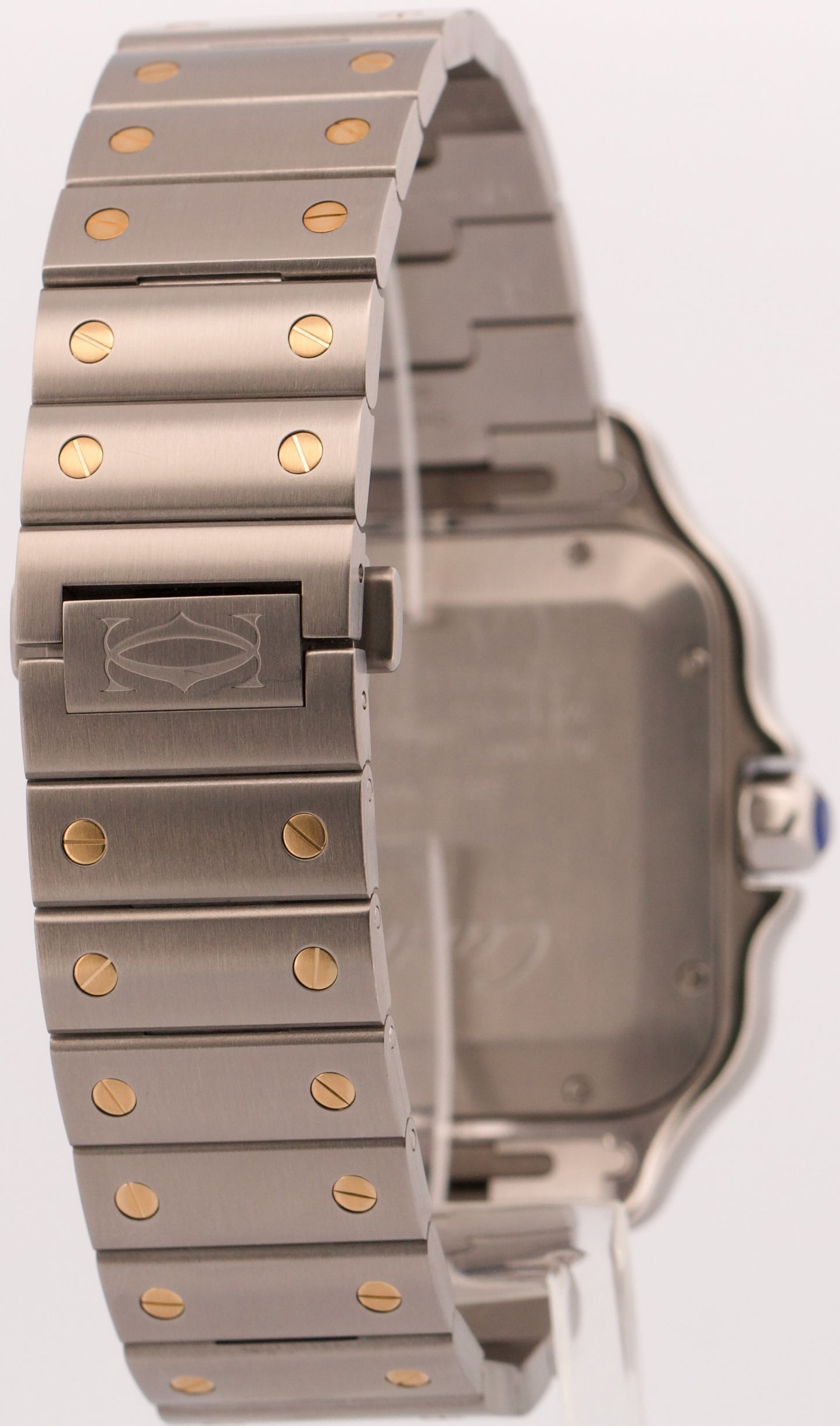 2024 PAPERS Cartier Santos SILVER WHITE 18K Gold Steel 39.8mm 4072 W2SA0009