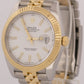 MINT 2023 Rolex DateJust WHITE 41mm 18K Fluted Steel JUBILEE 41mm 126333 BOX