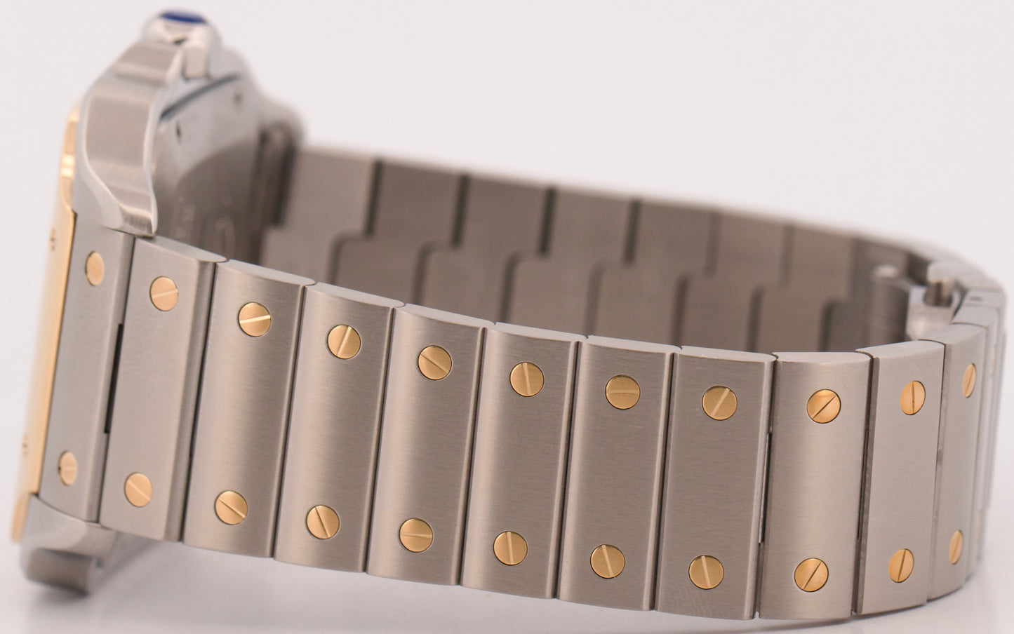 2024 PAPERS Cartier Santos SILVER WHITE 18K Gold Steel 39.8mm 4072 W2SA0009