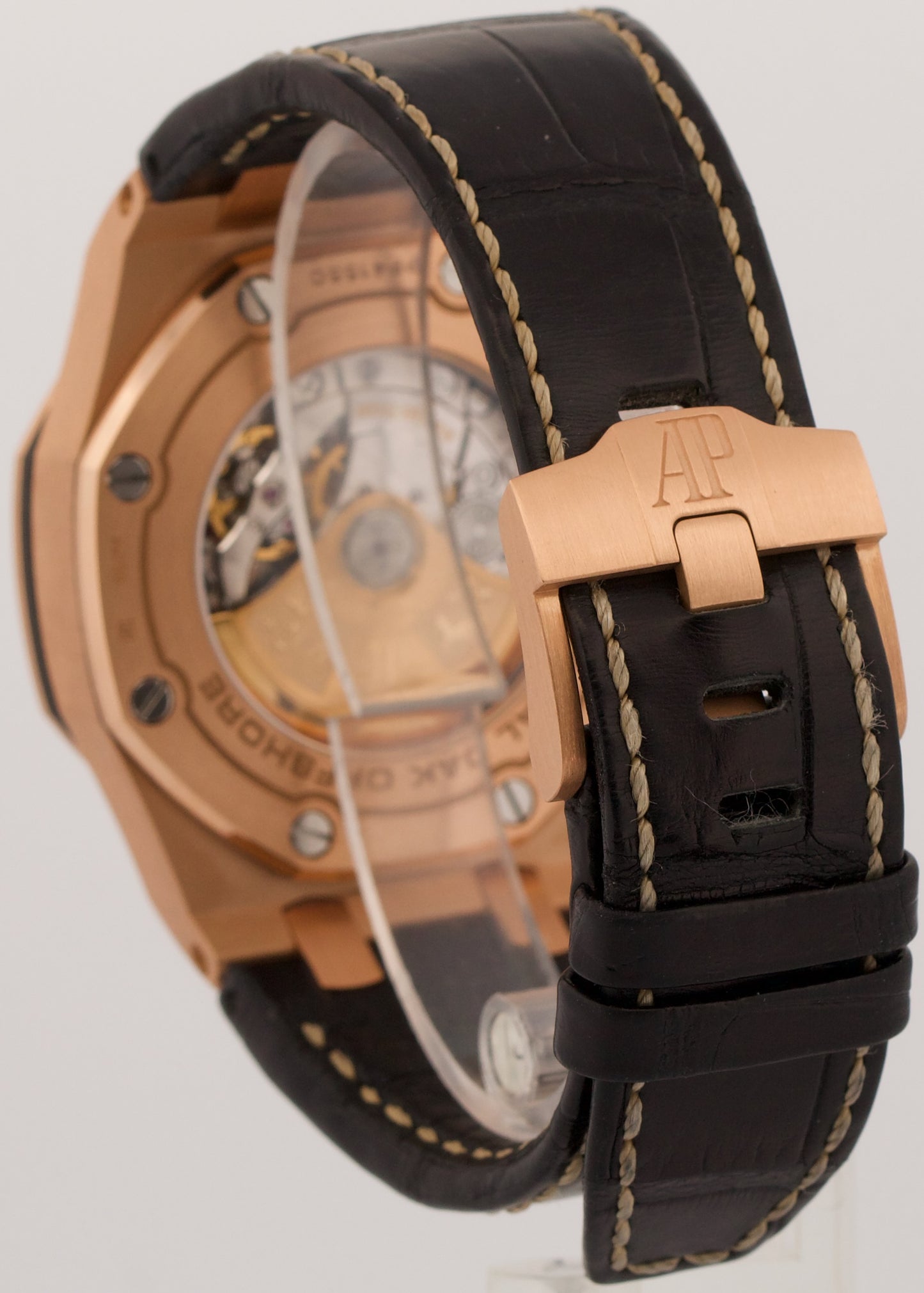 PAPERS Audemars Piguet Royal Oak Offshore BLACK 18K Rose Gold 42mm 26470OR BOX