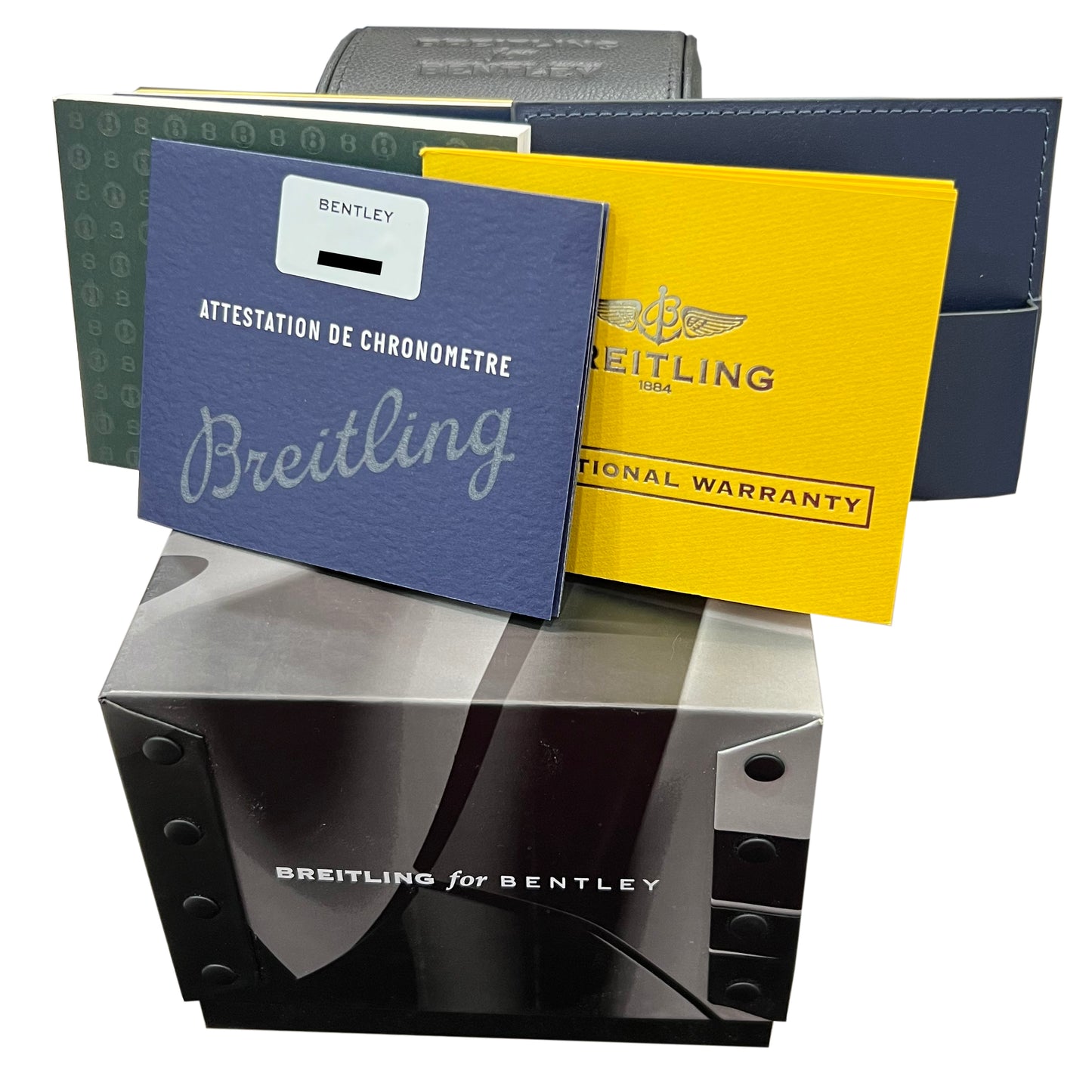 2020 PAPERS Breitling Bentley B06 BLACK Stainless Steel 49mm AB0611 Watch BOX