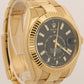 2019 PAPERS Rolex Sky-Dweller BLACK 18K Yellow Gold Fluted 42mm 326938 Watch BOX