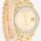 VINTAGE Rolex Day-Date President 18k Gold DIAMOND Champagne 36mm 18038 Watch
