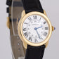 MINT Cartier Ronde Solo 29mm White 18K Yellow Gold Quartz Watch 2987 / W6700355