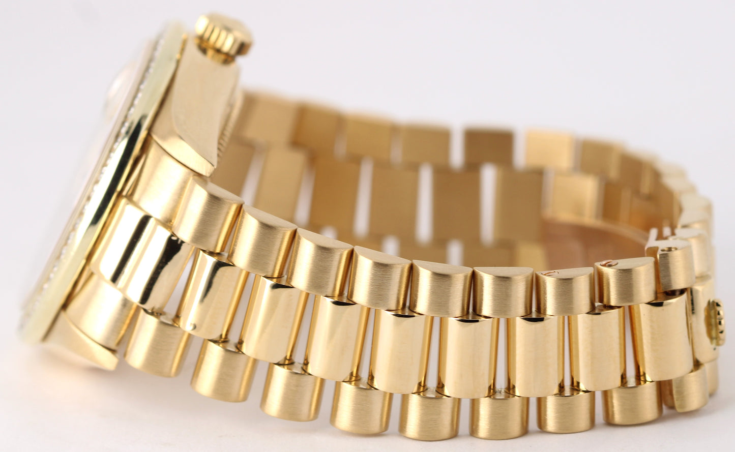 VINTAGE Rolex Day-Date President 18k Gold DIAMOND Champagne 36mm 18038 Watch
