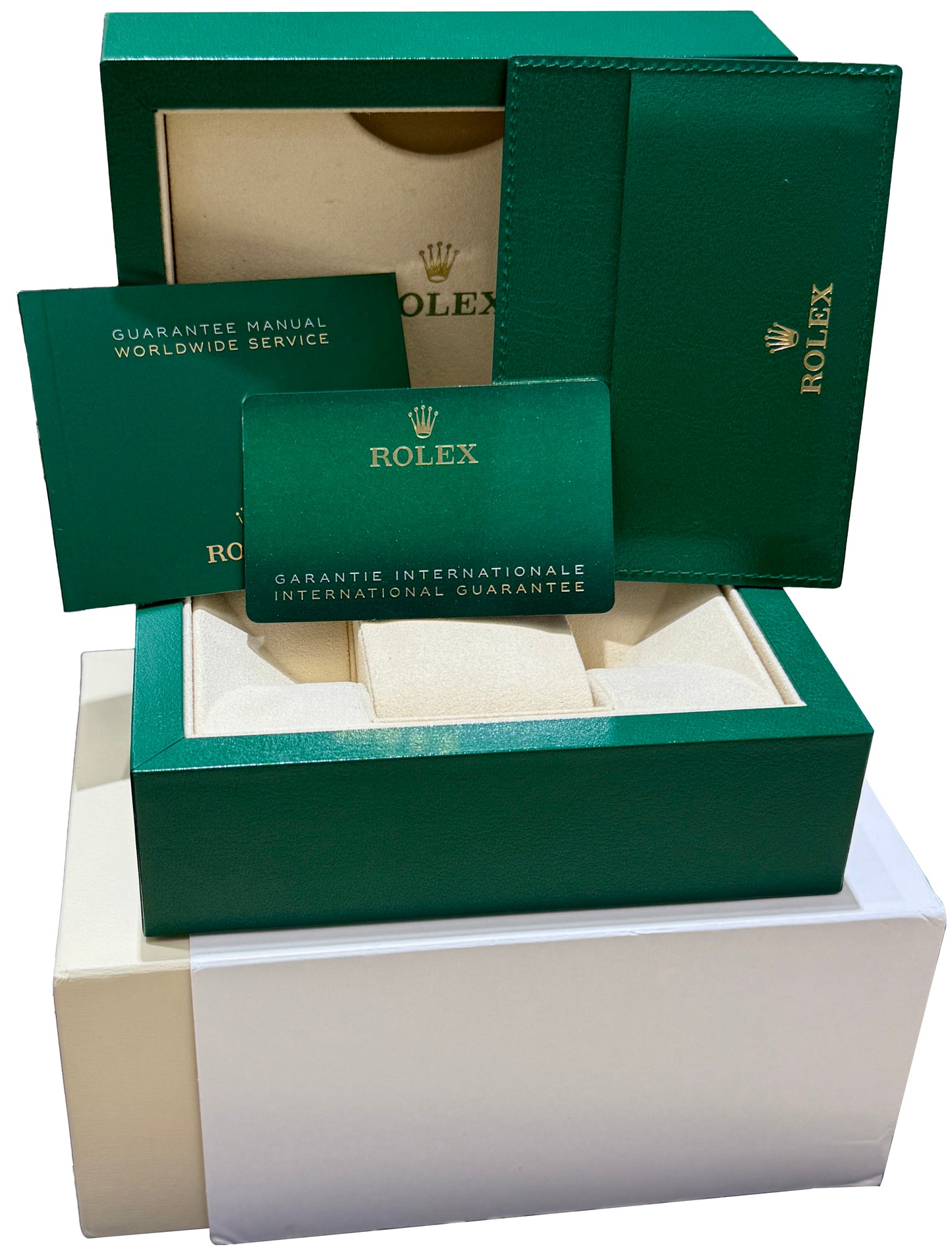 PAPERS Rolex 1908 Black 18K Yellow Gold Leather Strap 39mm 52508 Watch BOX